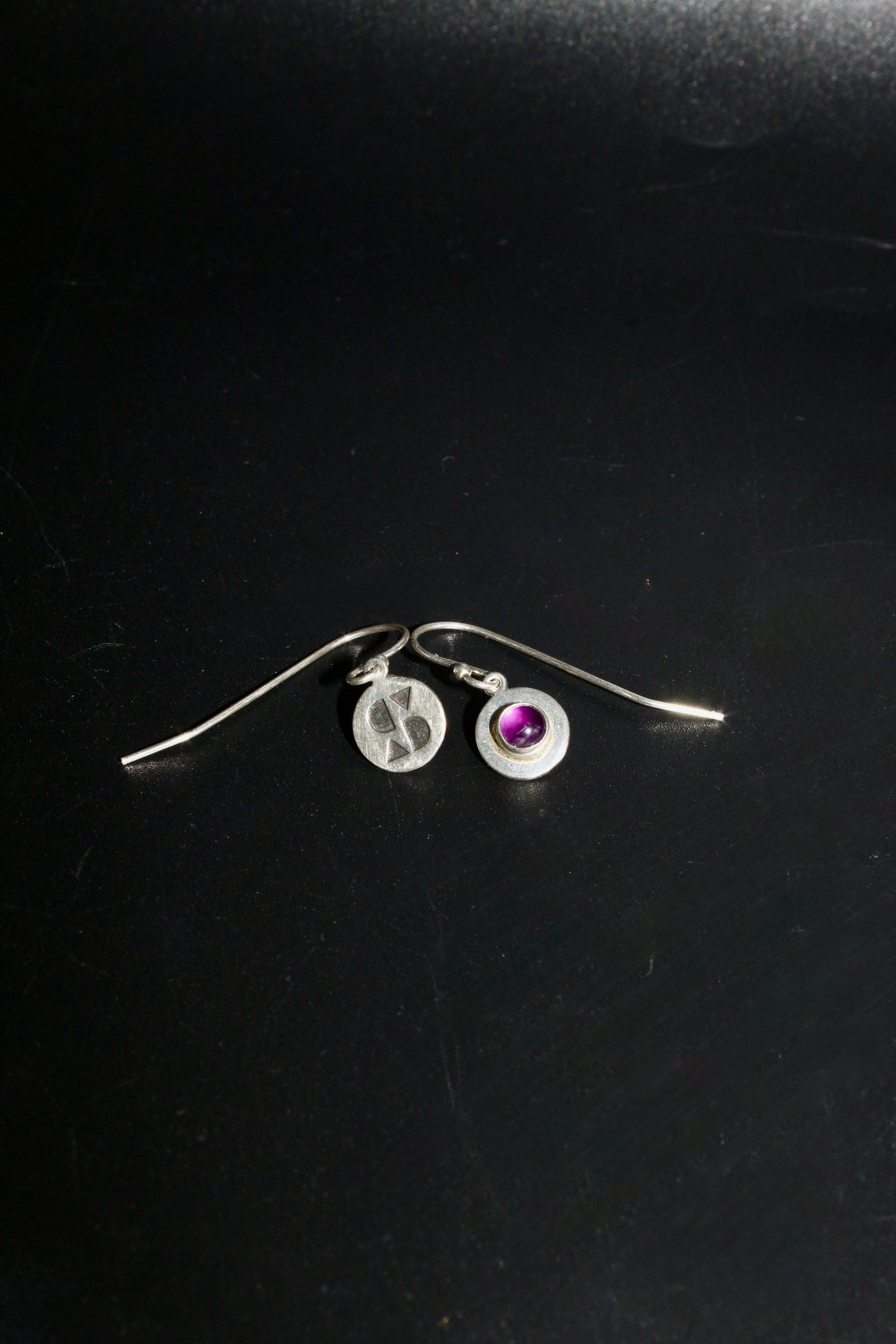Skyli Amethyst Dangle Earrings