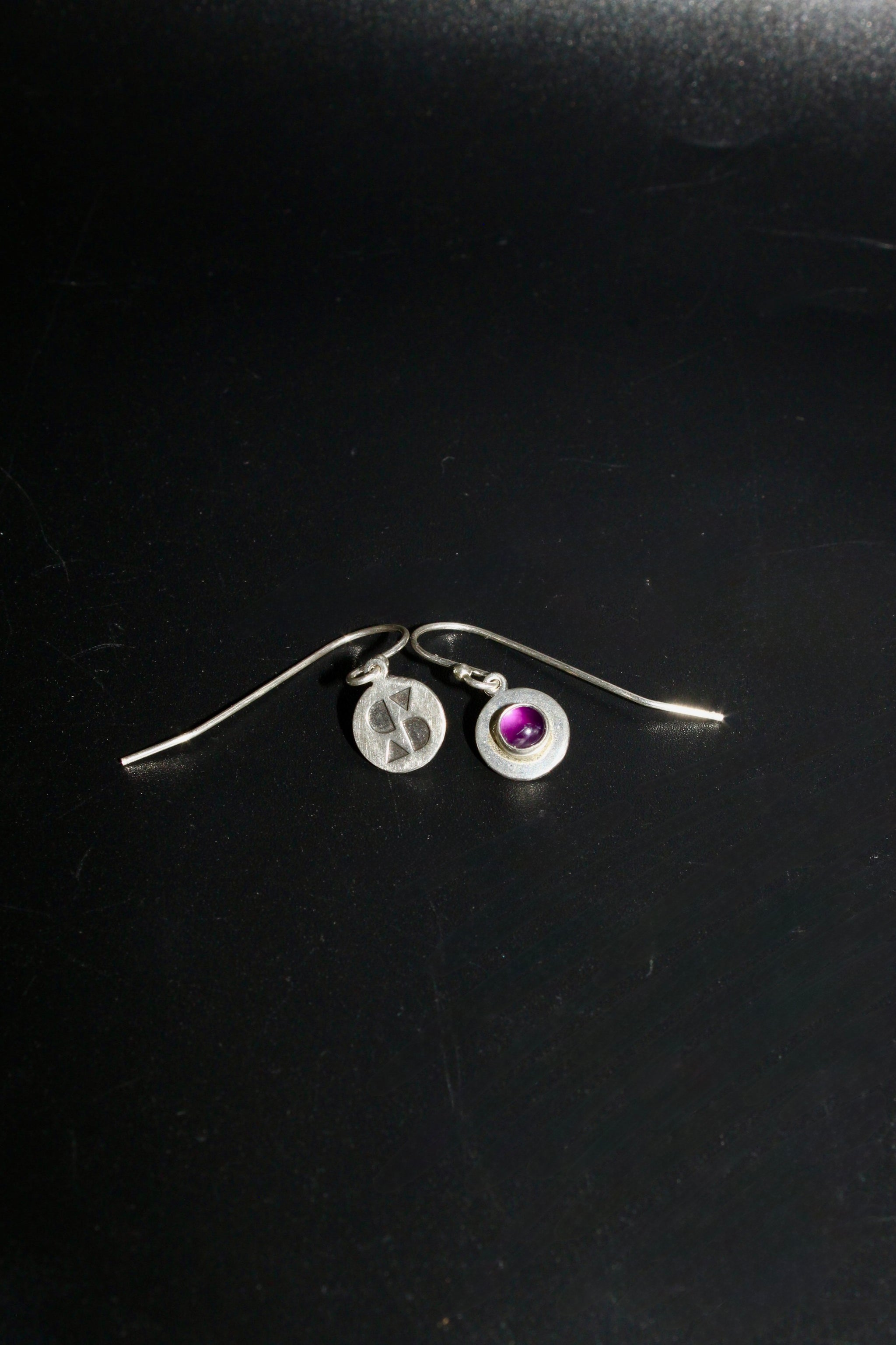 Skyli Amethyst Dangle Earrings