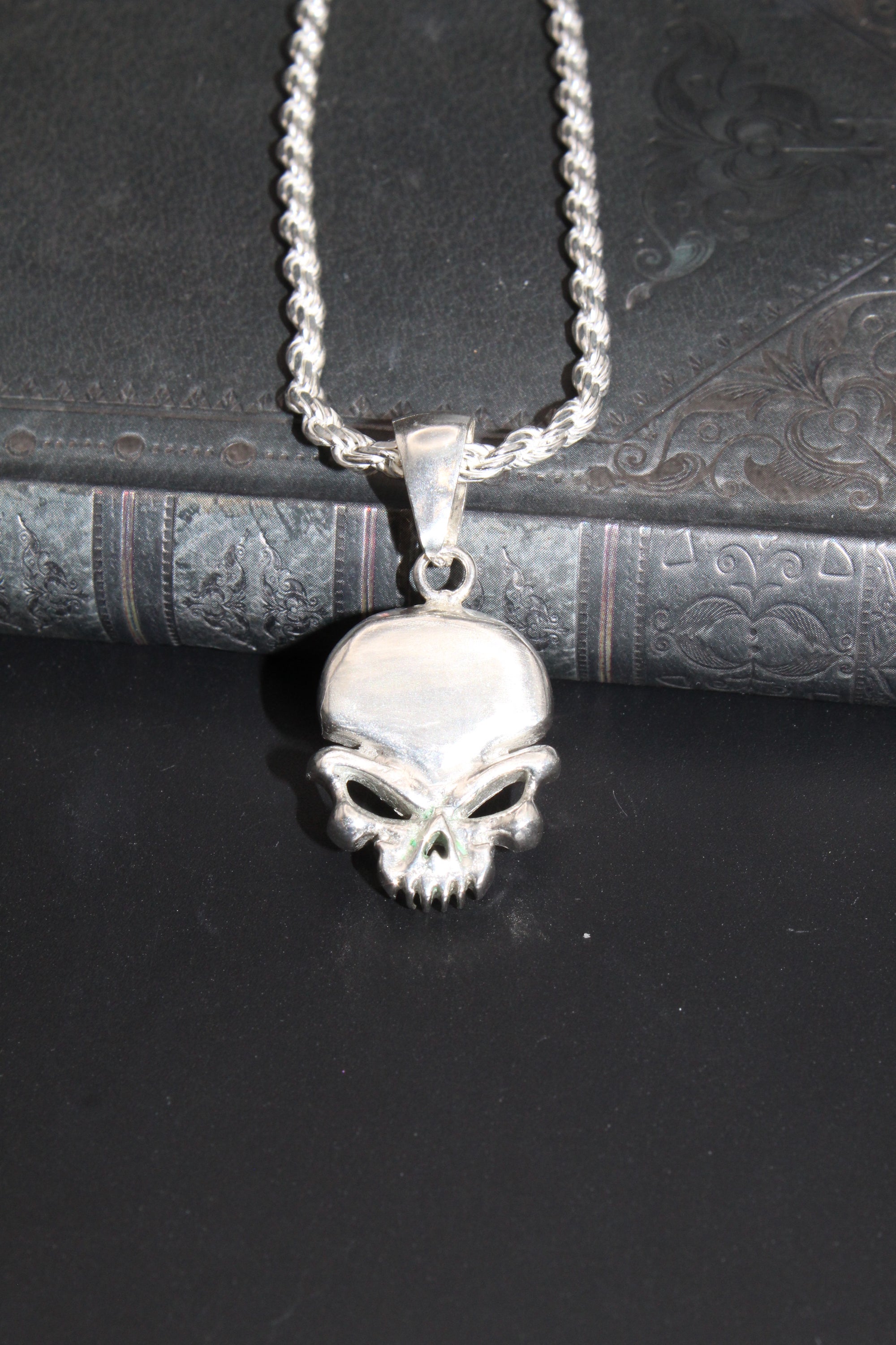Sterling Silver Skull Pendant