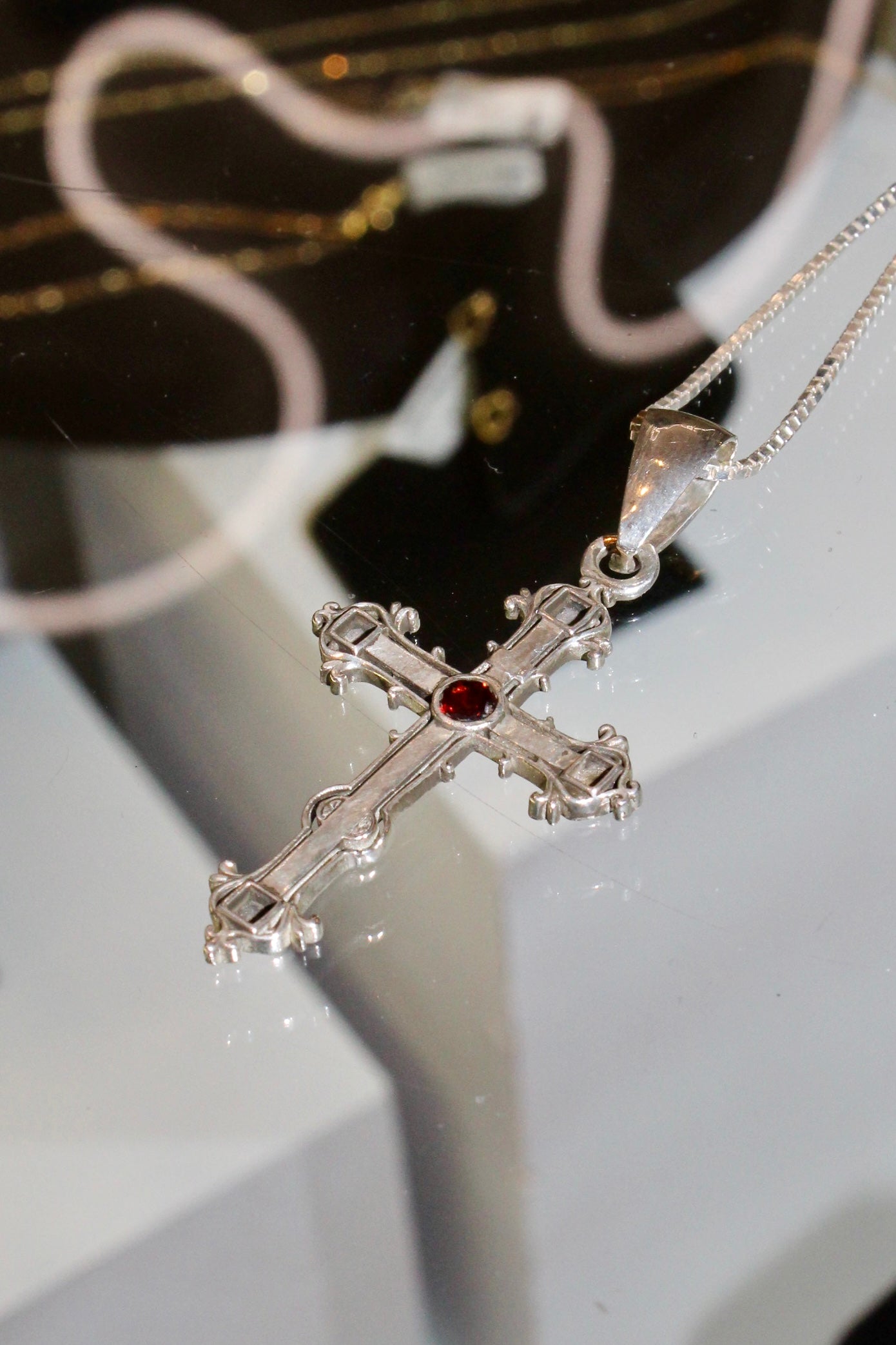 Miguel's Garnet Cross