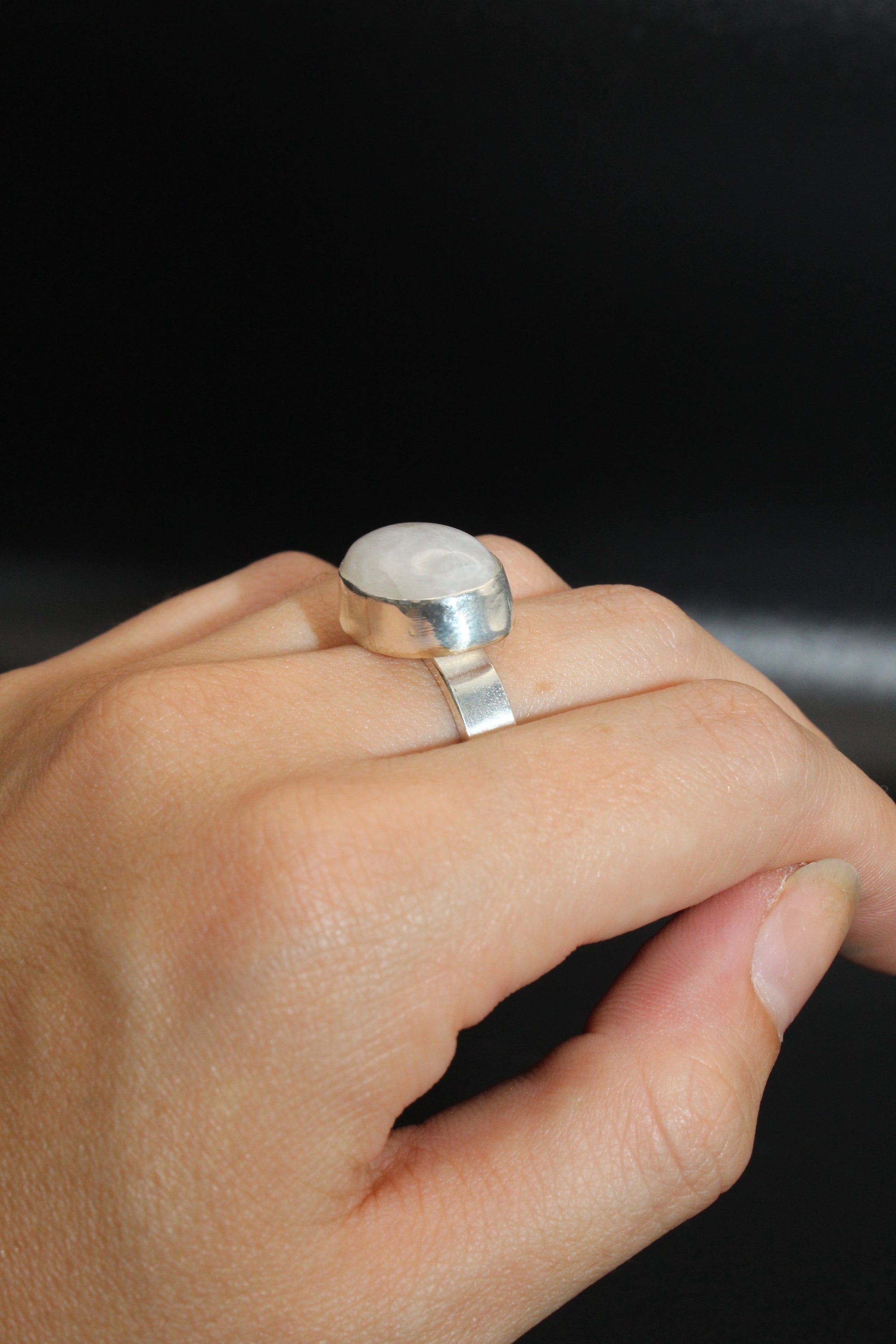 Moonstone Horizon Ring