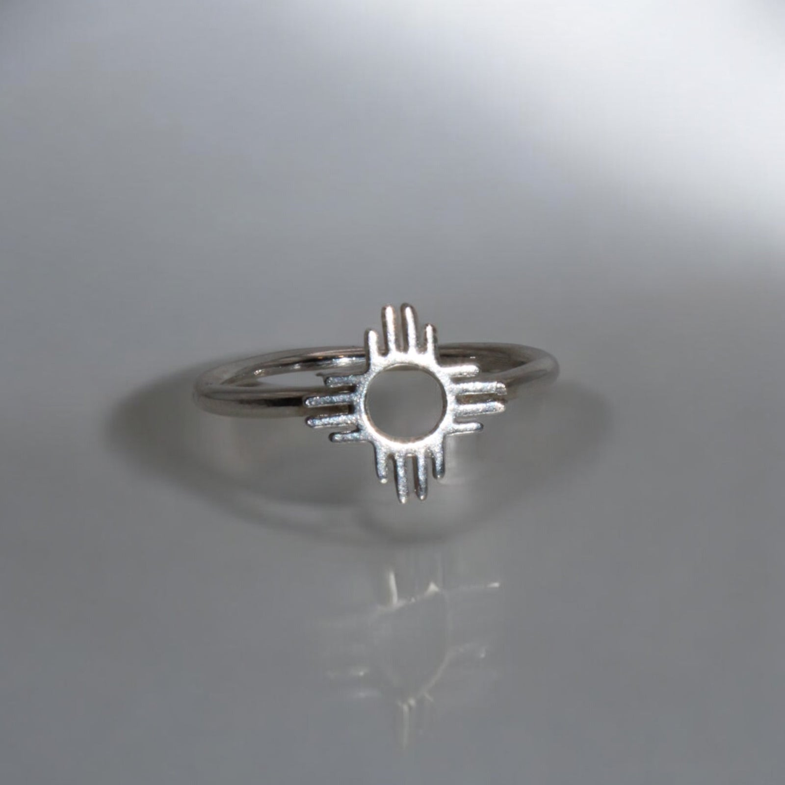 Silver Dainty Zia Ring