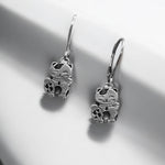 Lucky Cat Lever Back Earrings