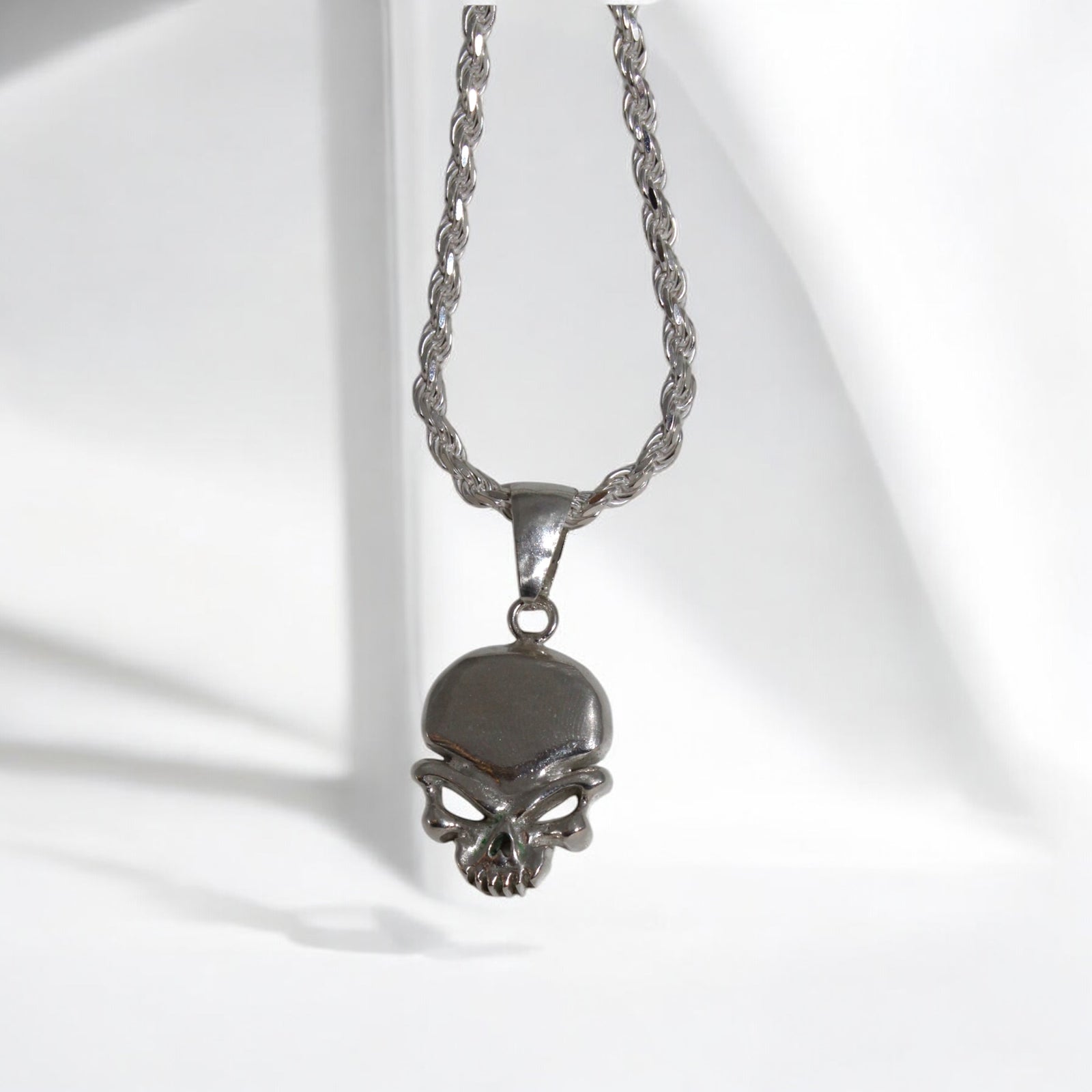 Sterling Silver Skull Pendant