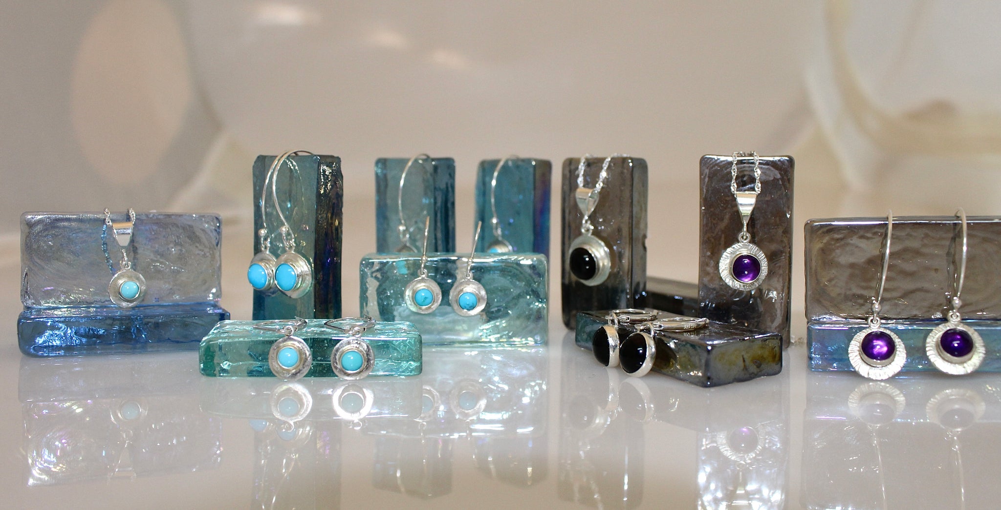 Skyli Turquoise Dangle Earrings