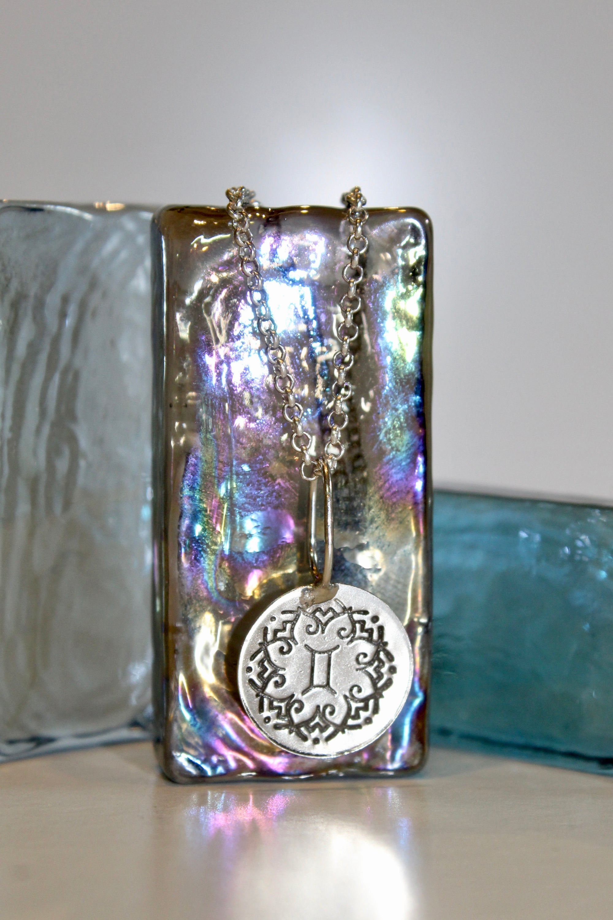 Zodiac Stamped Pendant