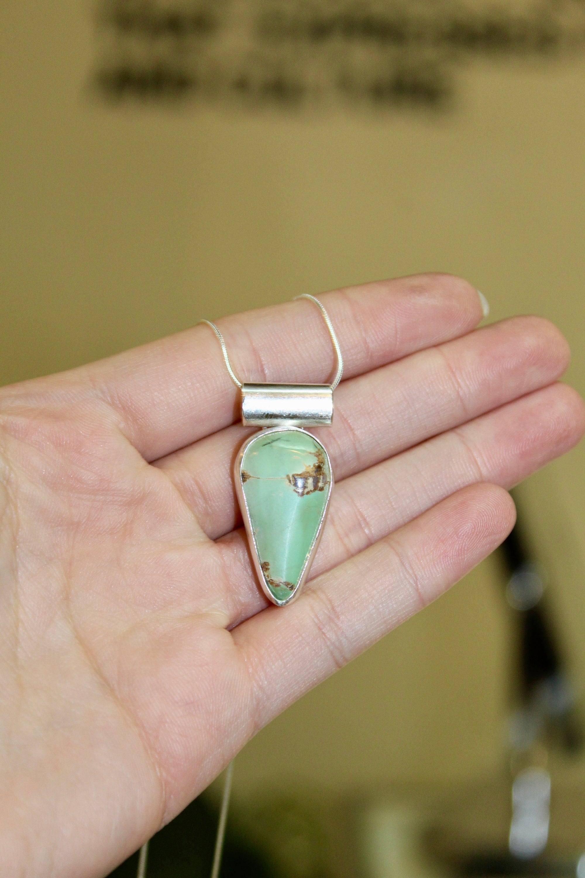 Sunset Variscite Pendant