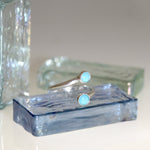 Sterling Silver Two Stones & A Twist