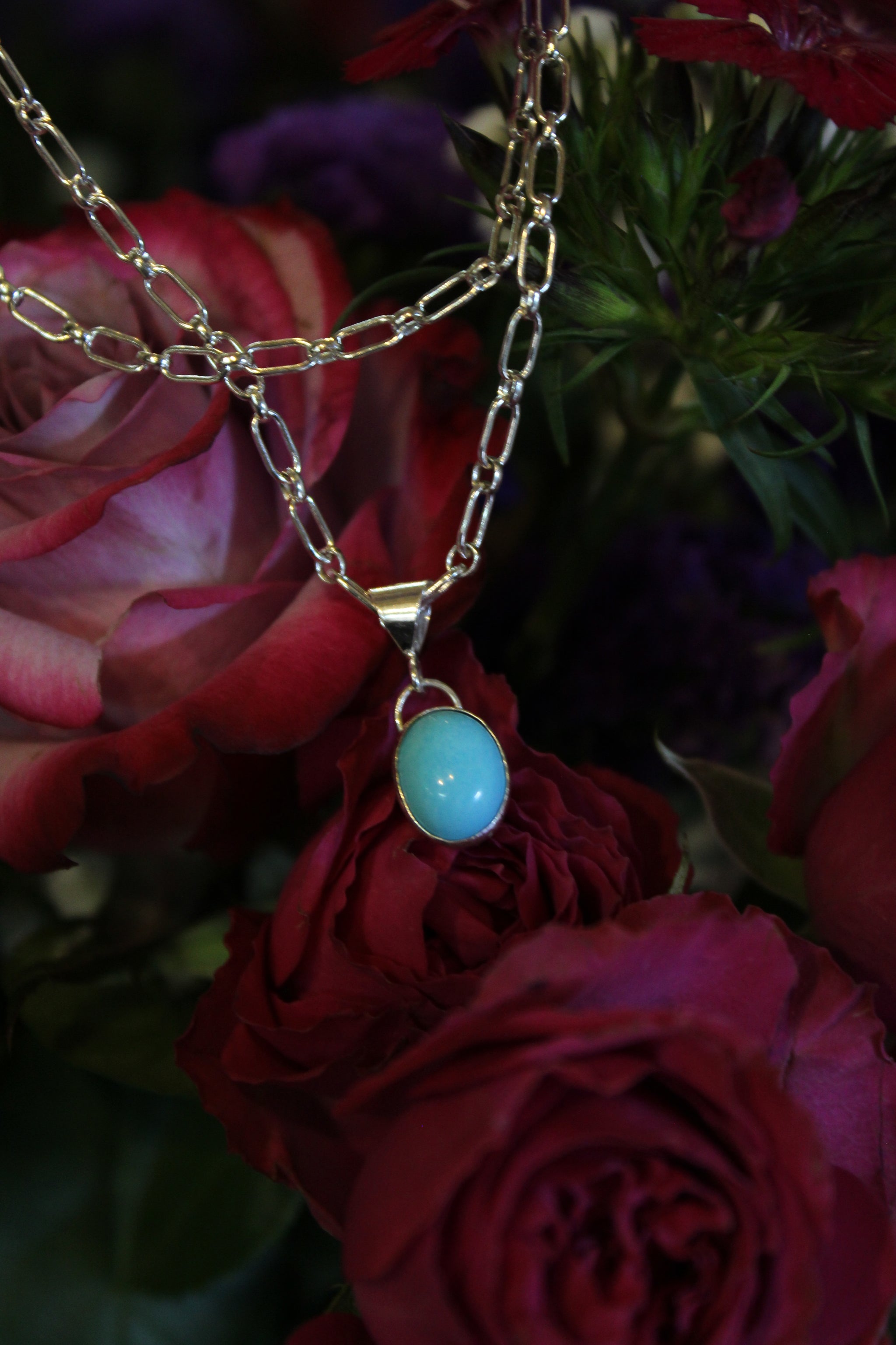 Layered Turquoise Pendant