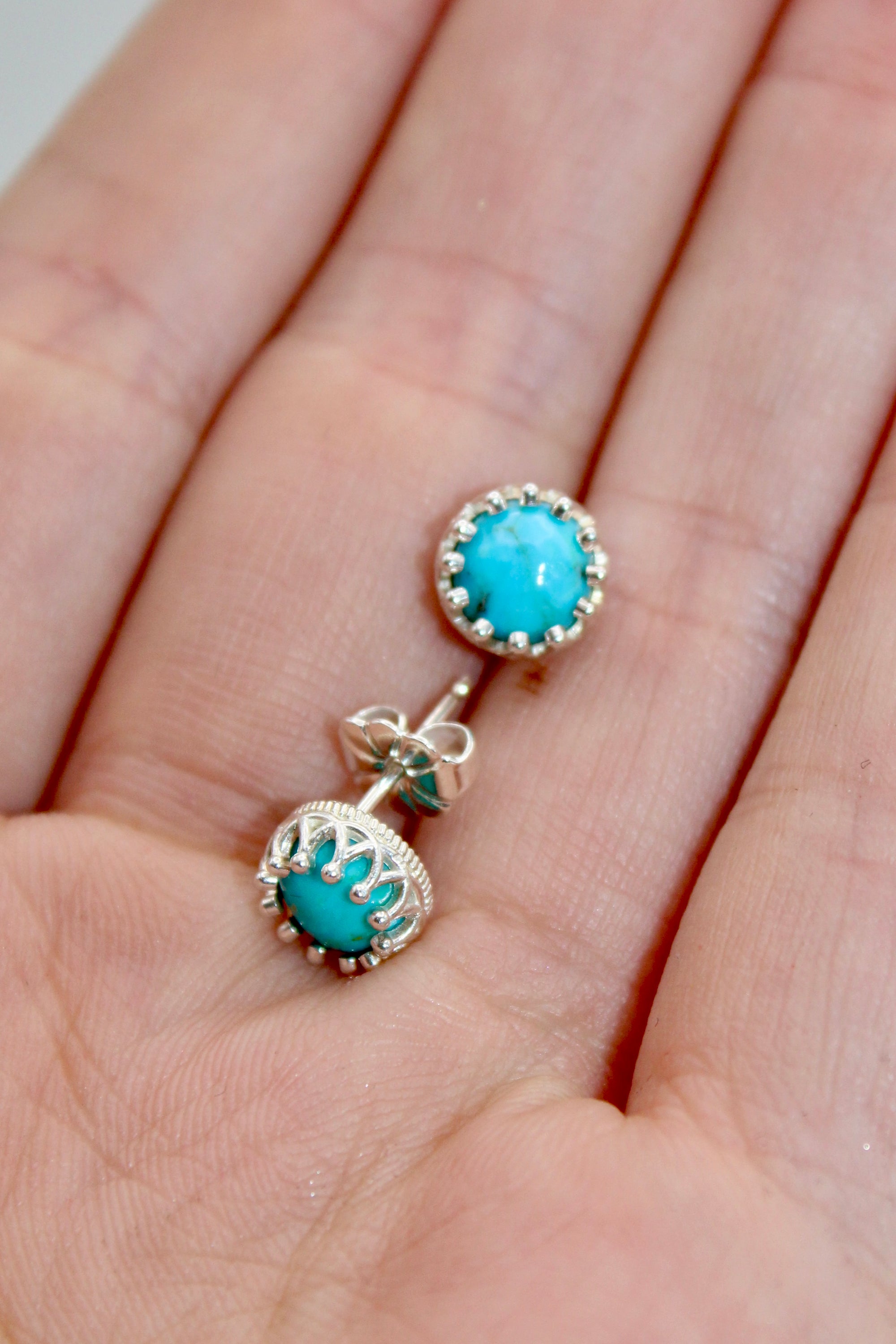 Turquoise Princess Studs