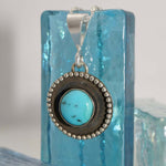 Turquoise Sunflower Pendant