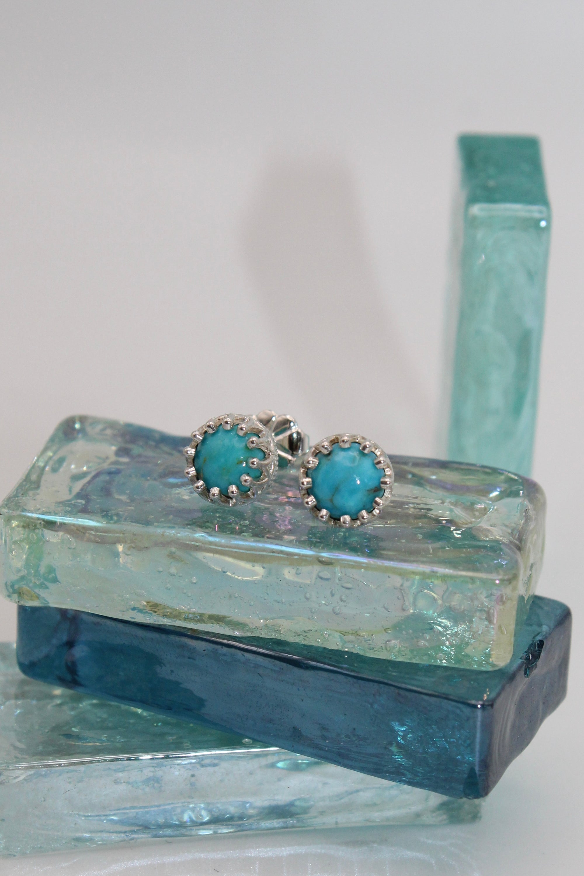 Turquoise Princess Studs