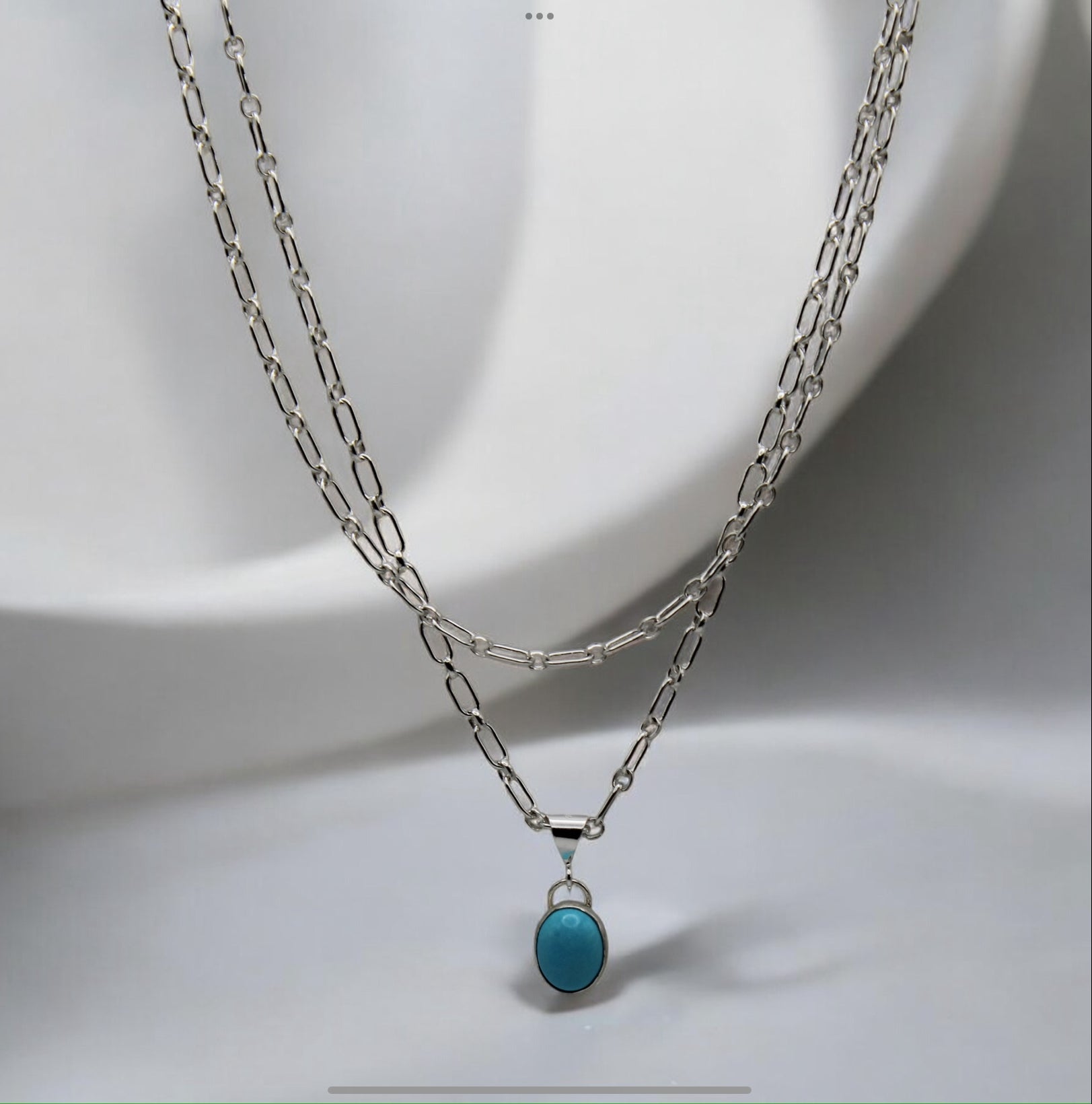 Layered Turquoise Pendant