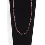 Garnet Nugget 15" Choker Beaded Necklace