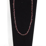 Garnet Nugget 15" Choker Beaded Necklace