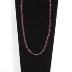 Garnet Nugget 15" Choker Beaded Necklace