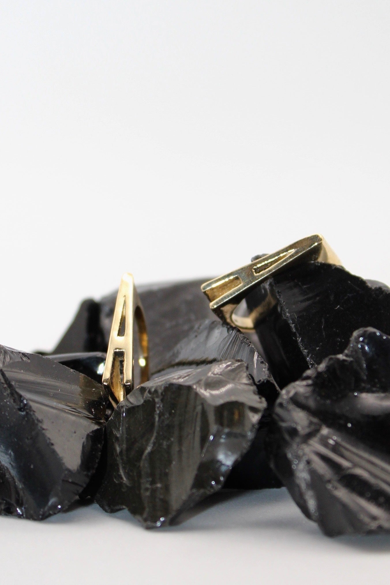 Gold Letter Ring