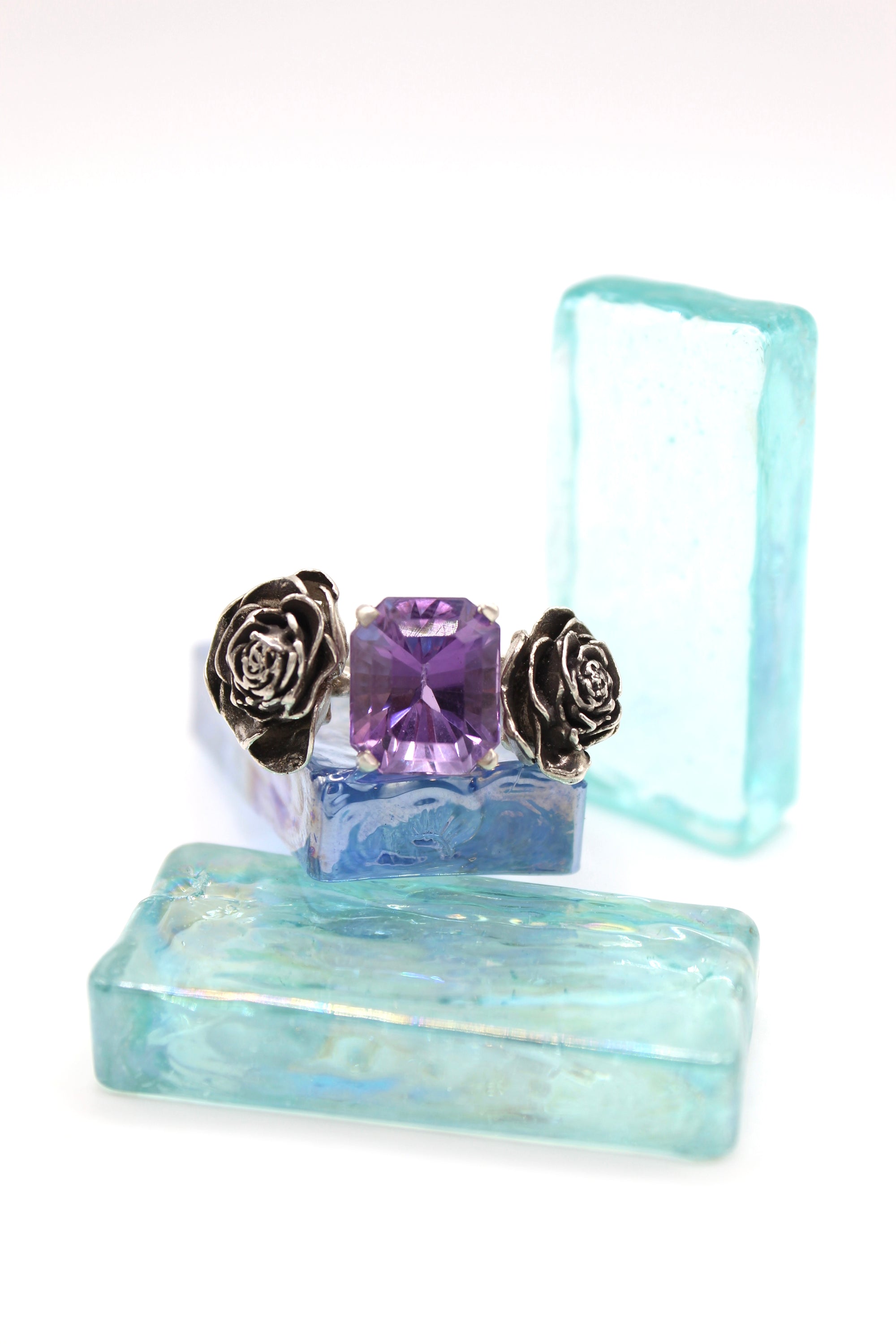 Amethyst Rose Ring