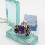 Amethyst Rose Pendant