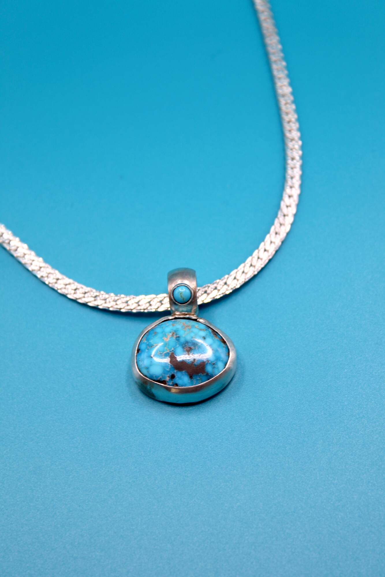 Rare Kingman Turquoise Pendant