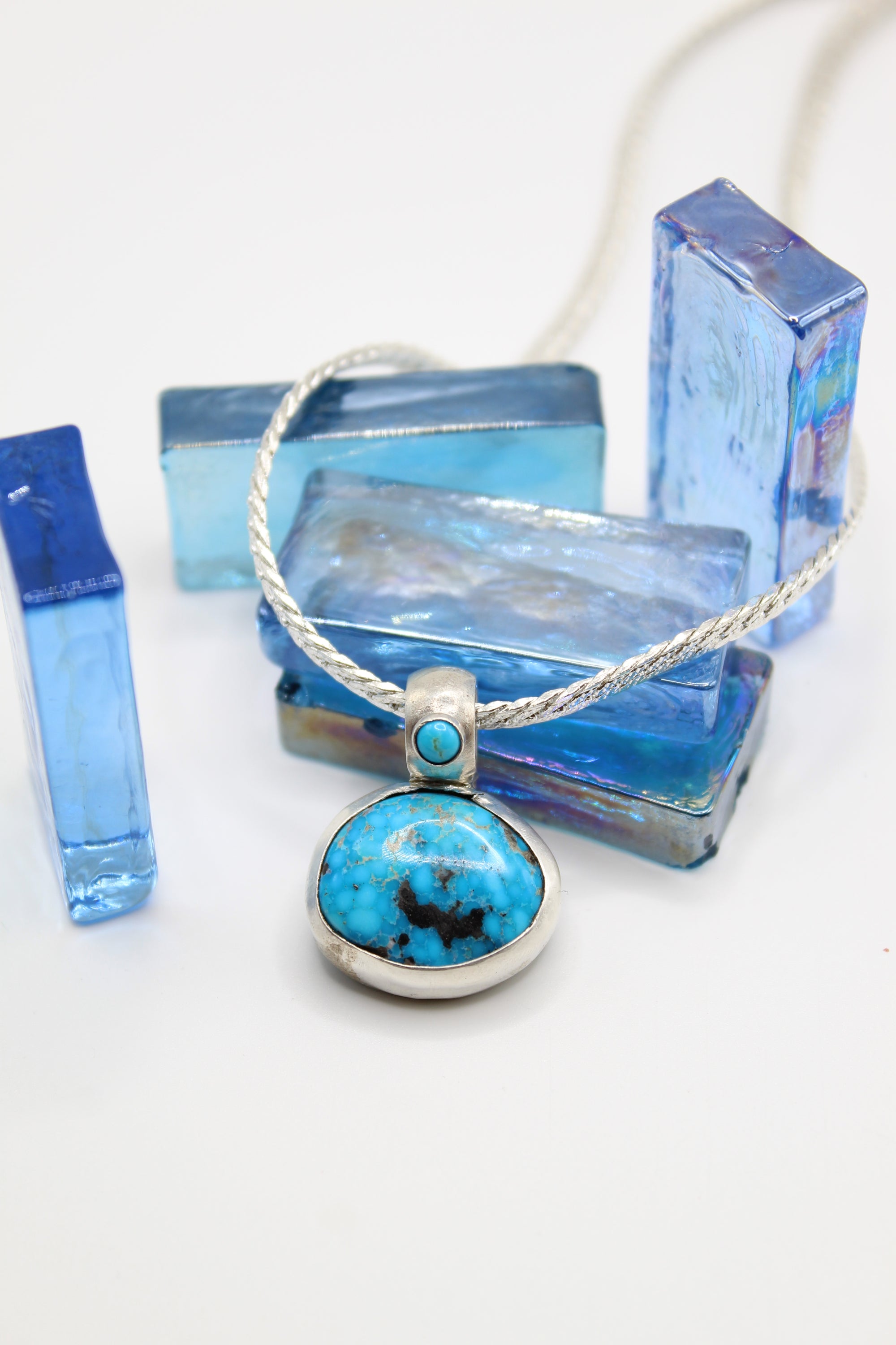 Rare Kingman Turquoise Pendant