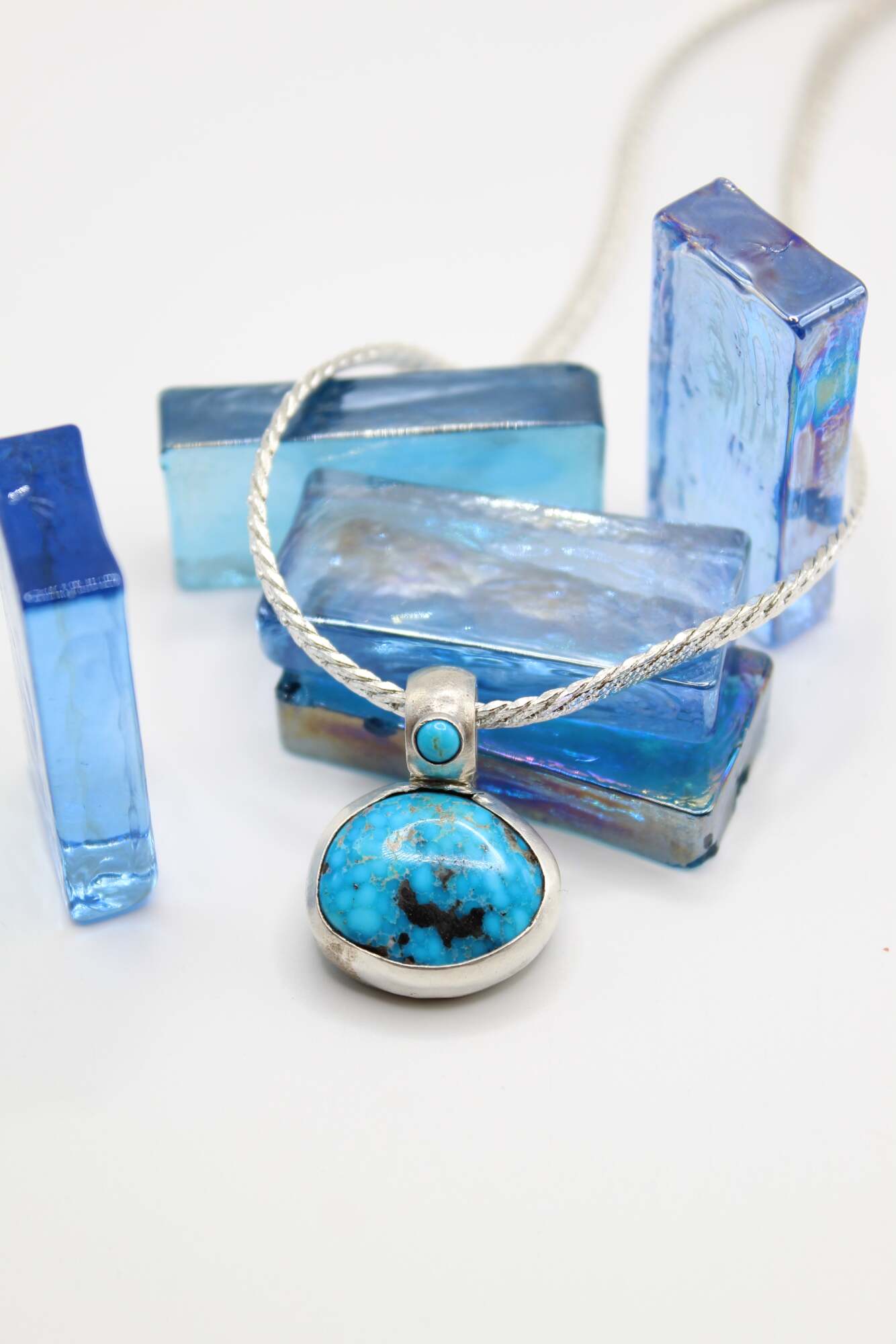 Rare Kingman Turquoise Pendant