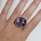 Round Split Shank Amethyst Ring