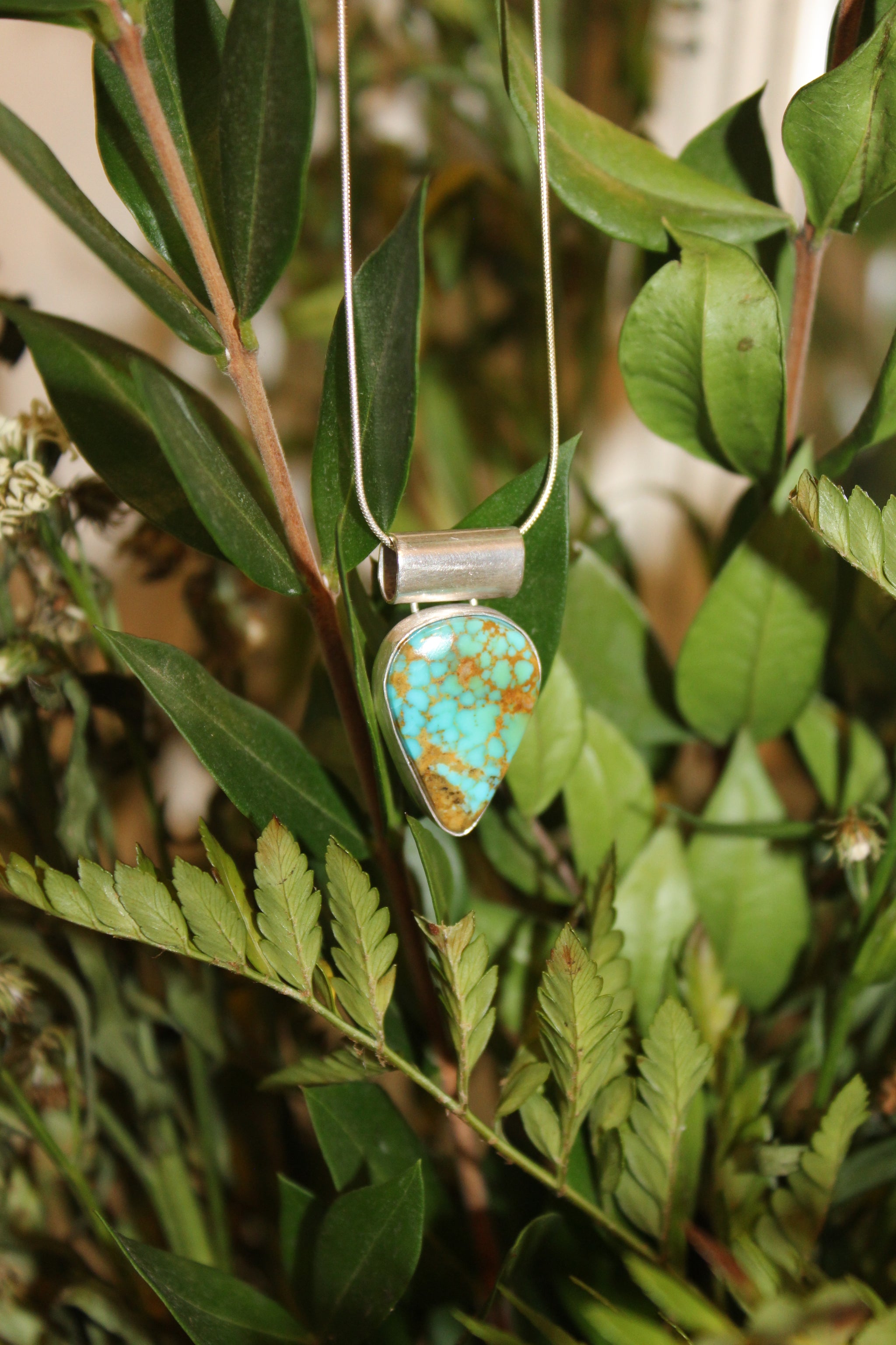 Sunset Kingman Turquoise Pendant