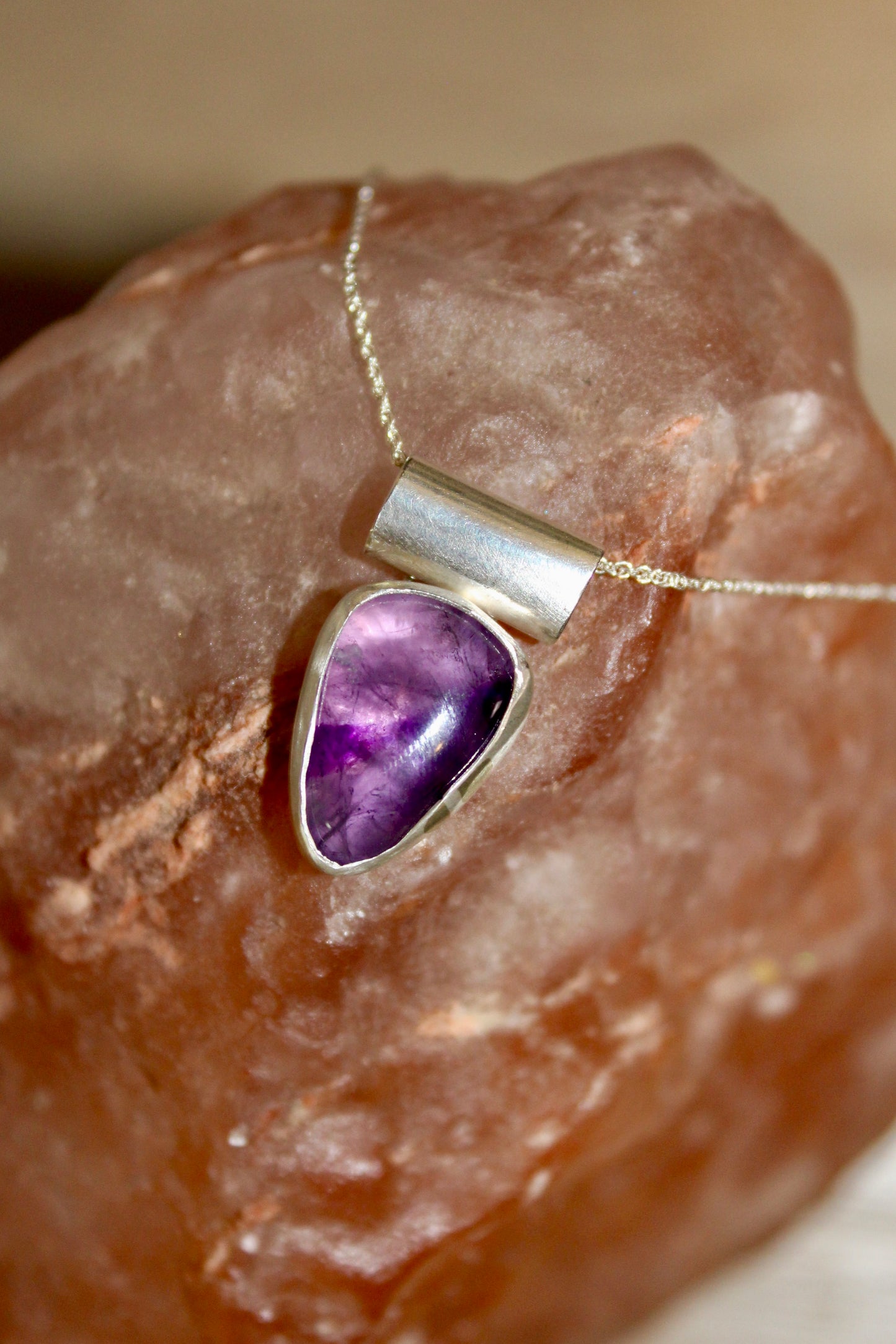 Sunset Amethyst Pendant