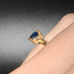 Gold Band &  Blue Sapphire