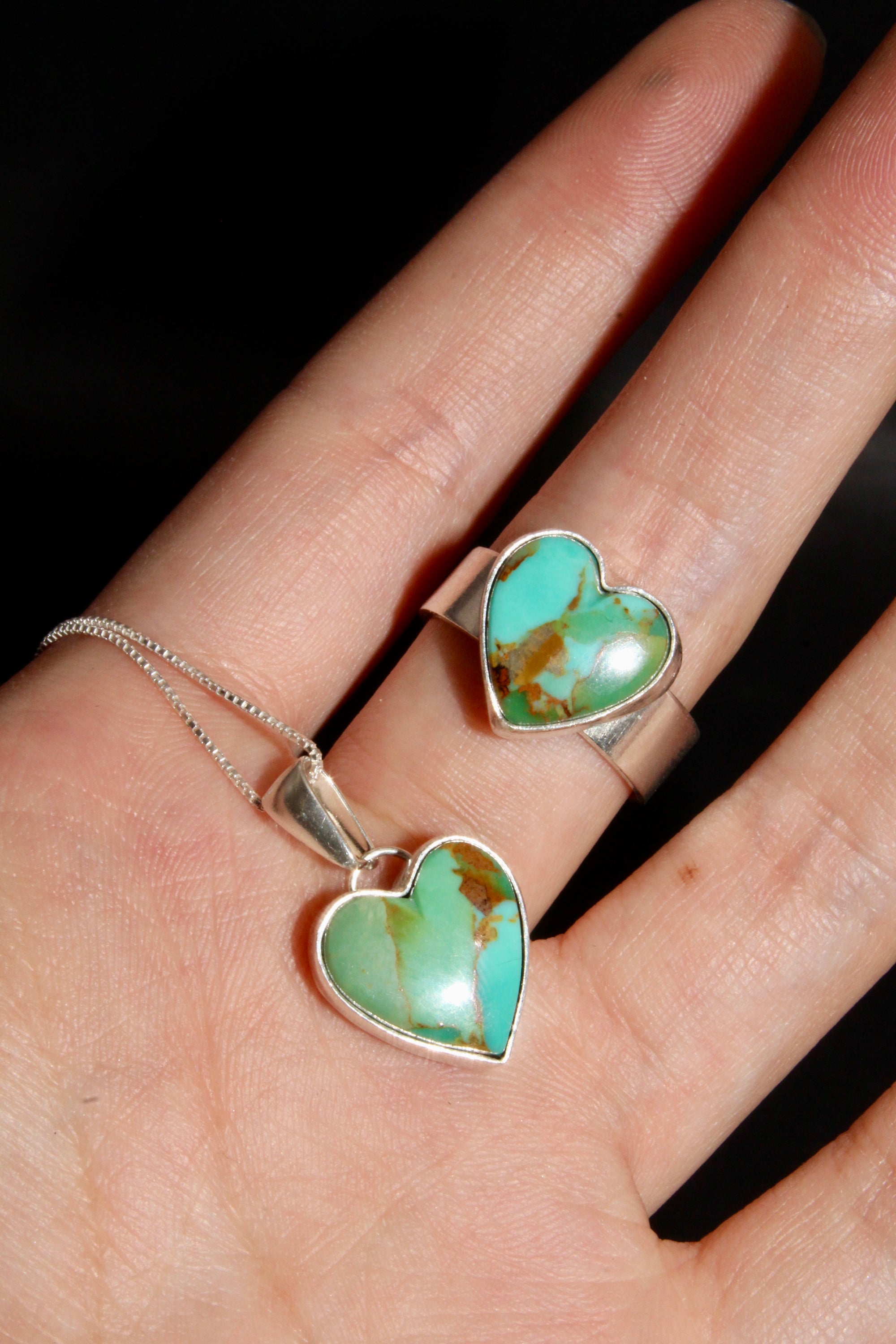 Turquoise Heart Ring