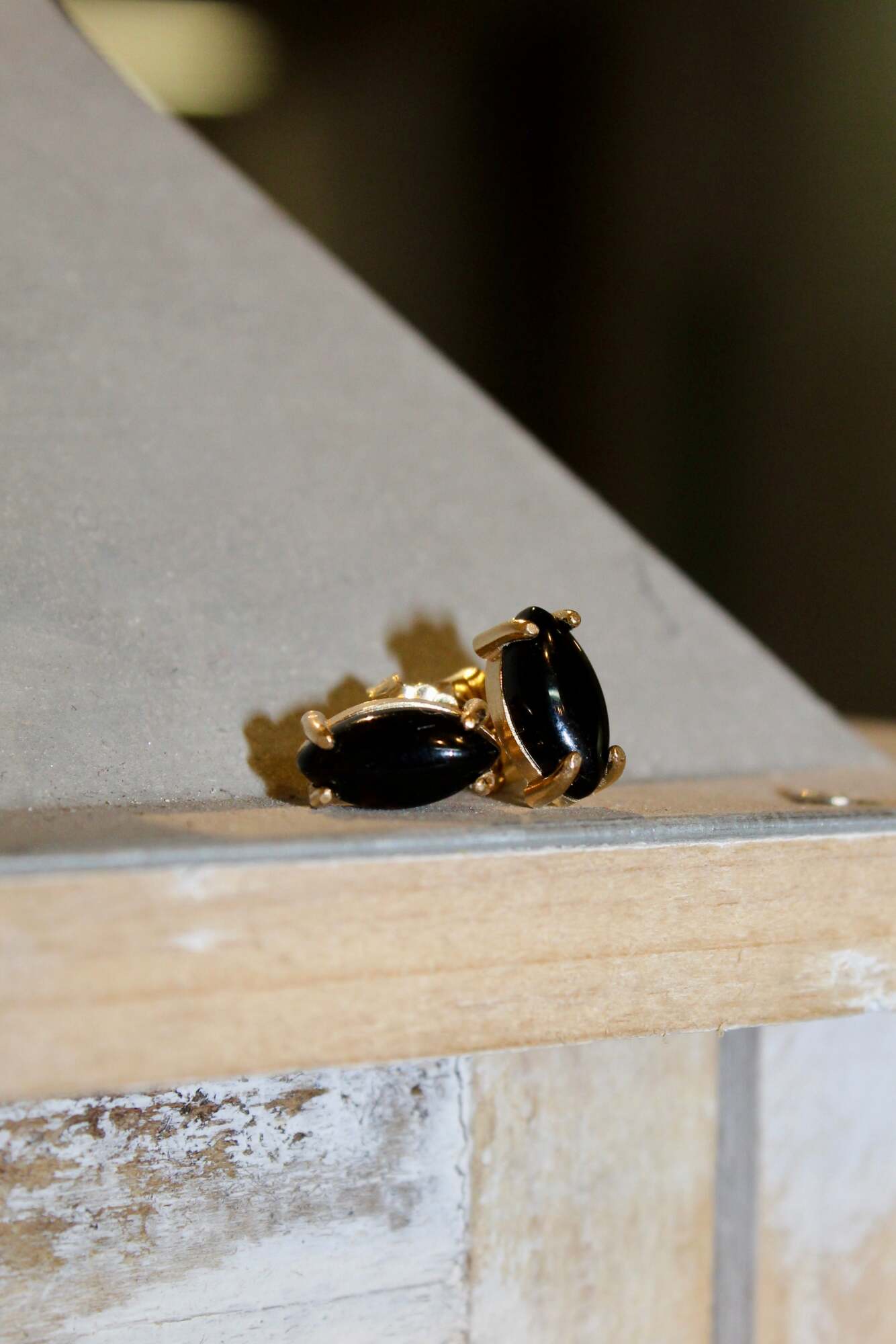 Sleek Onyx Studs