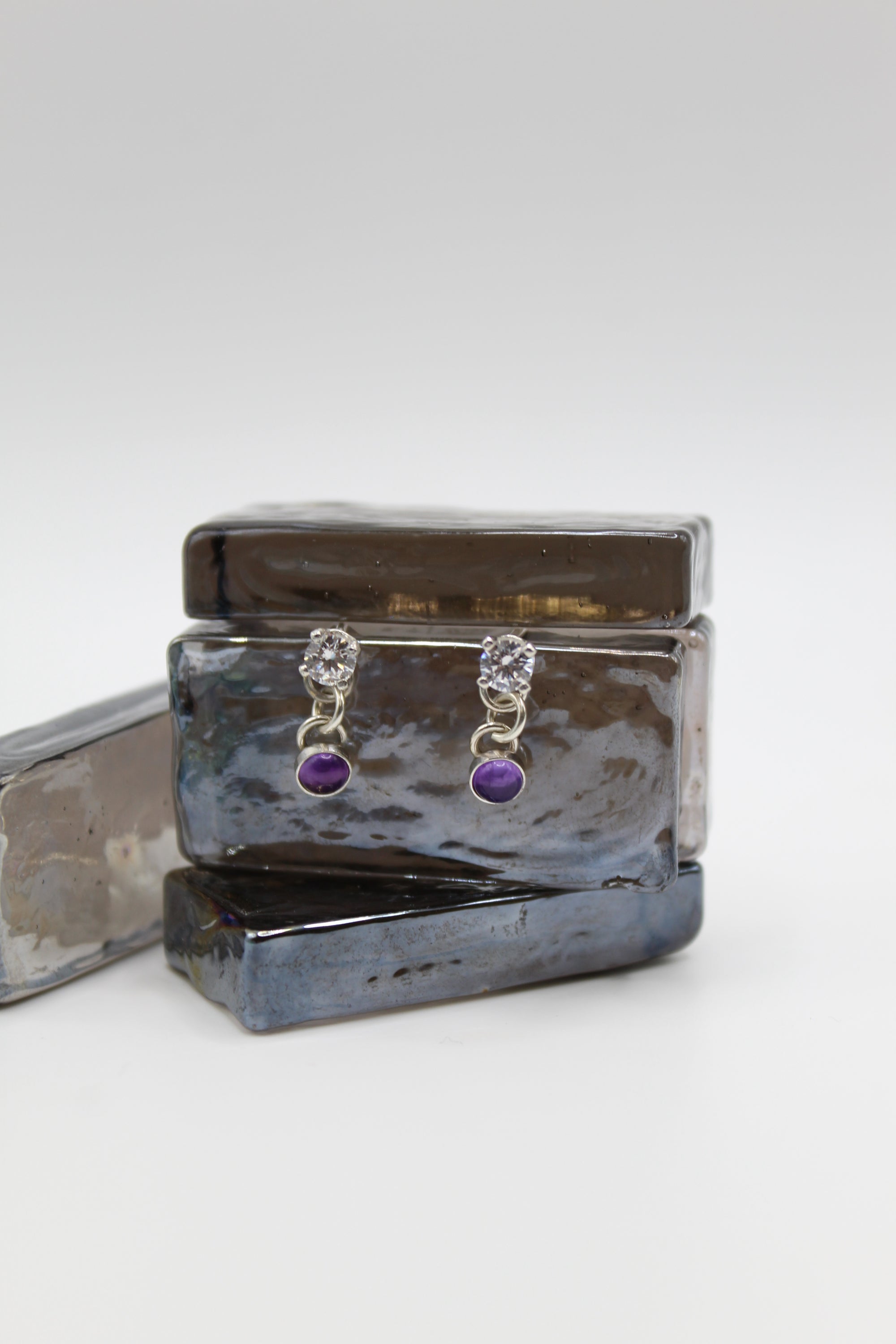 Gemstone Stud-Dangles