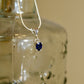 Silver Dainty Sapphire Charm