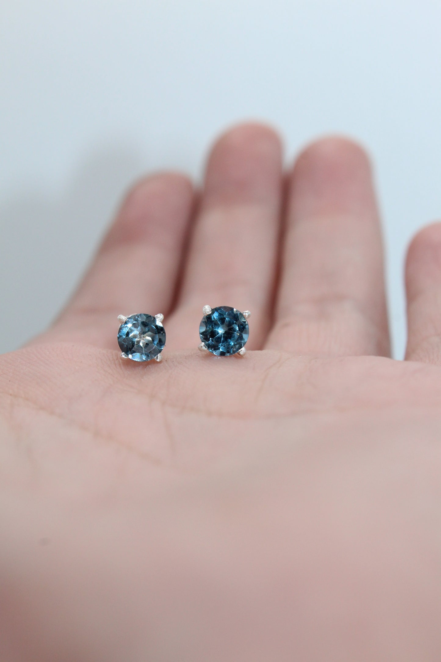 Gemstone Twist Back Studs