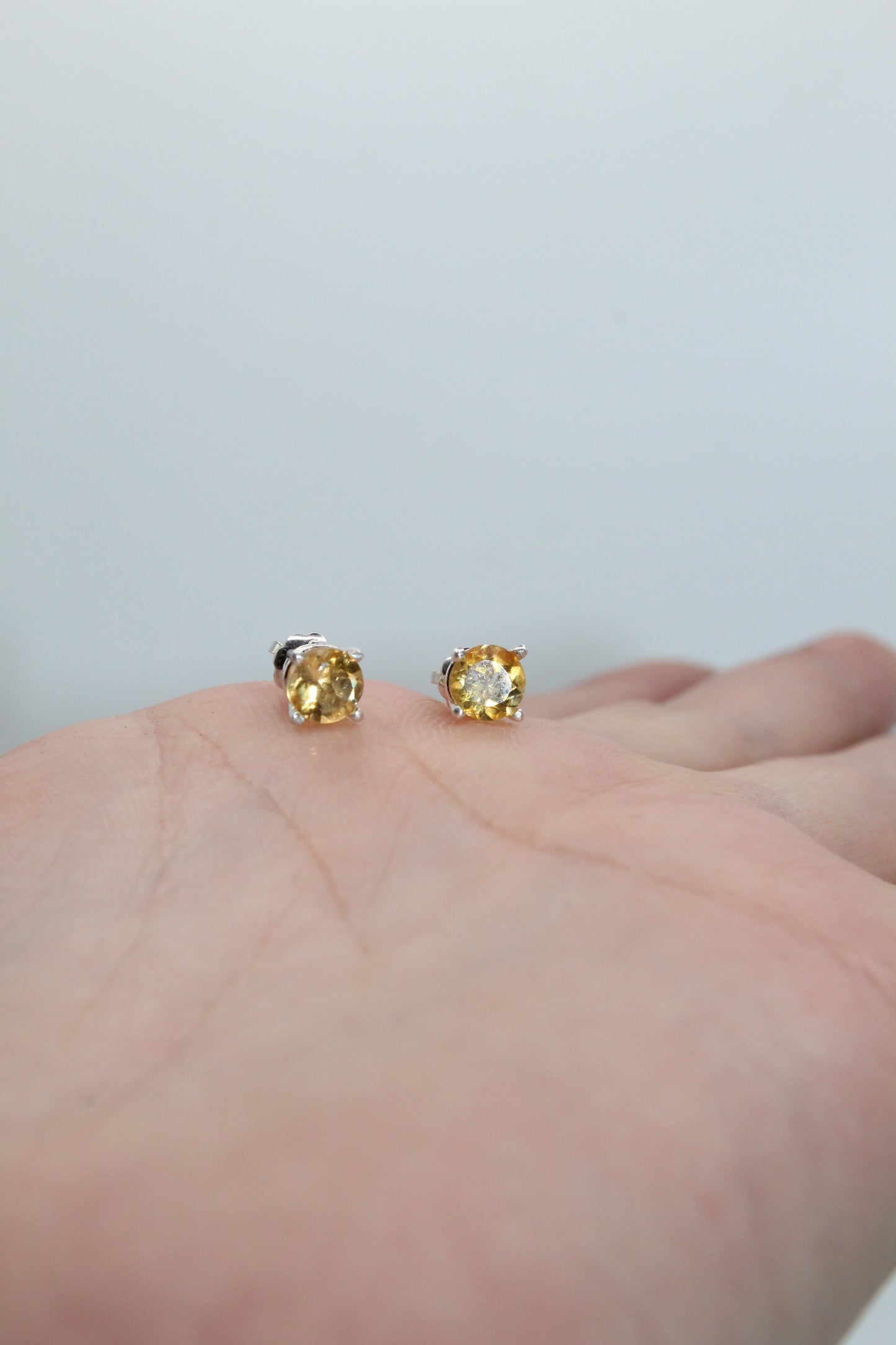 Gemstone Twist Back Studs