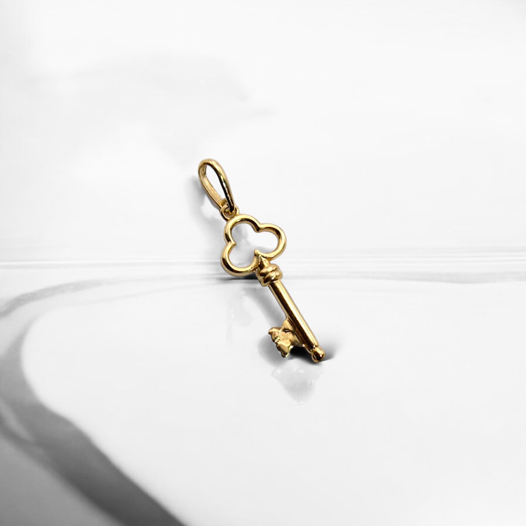 14K Yellow Gold Key Charm