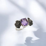 Amethyst Rose Ring