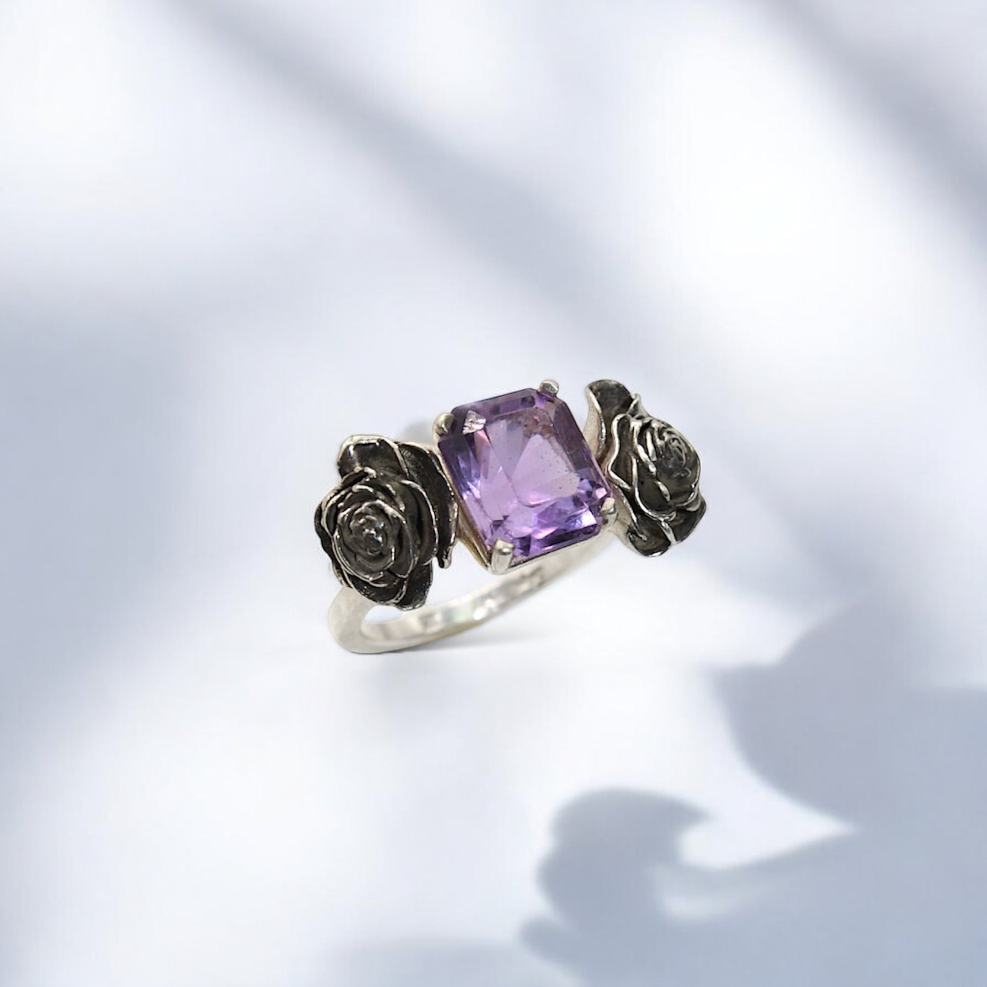 Amethyst Rose Ring