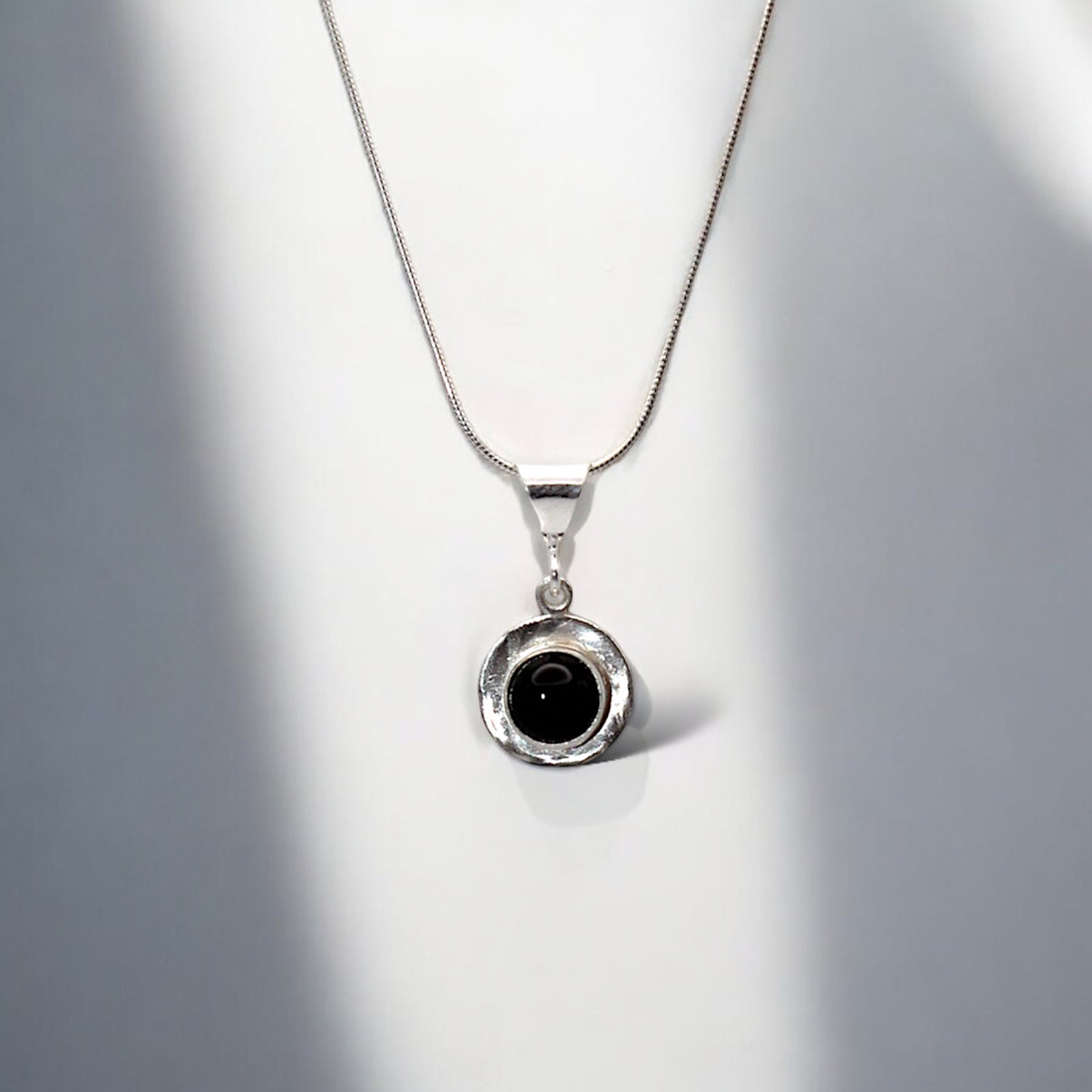 Black Onyx Logo Pendant