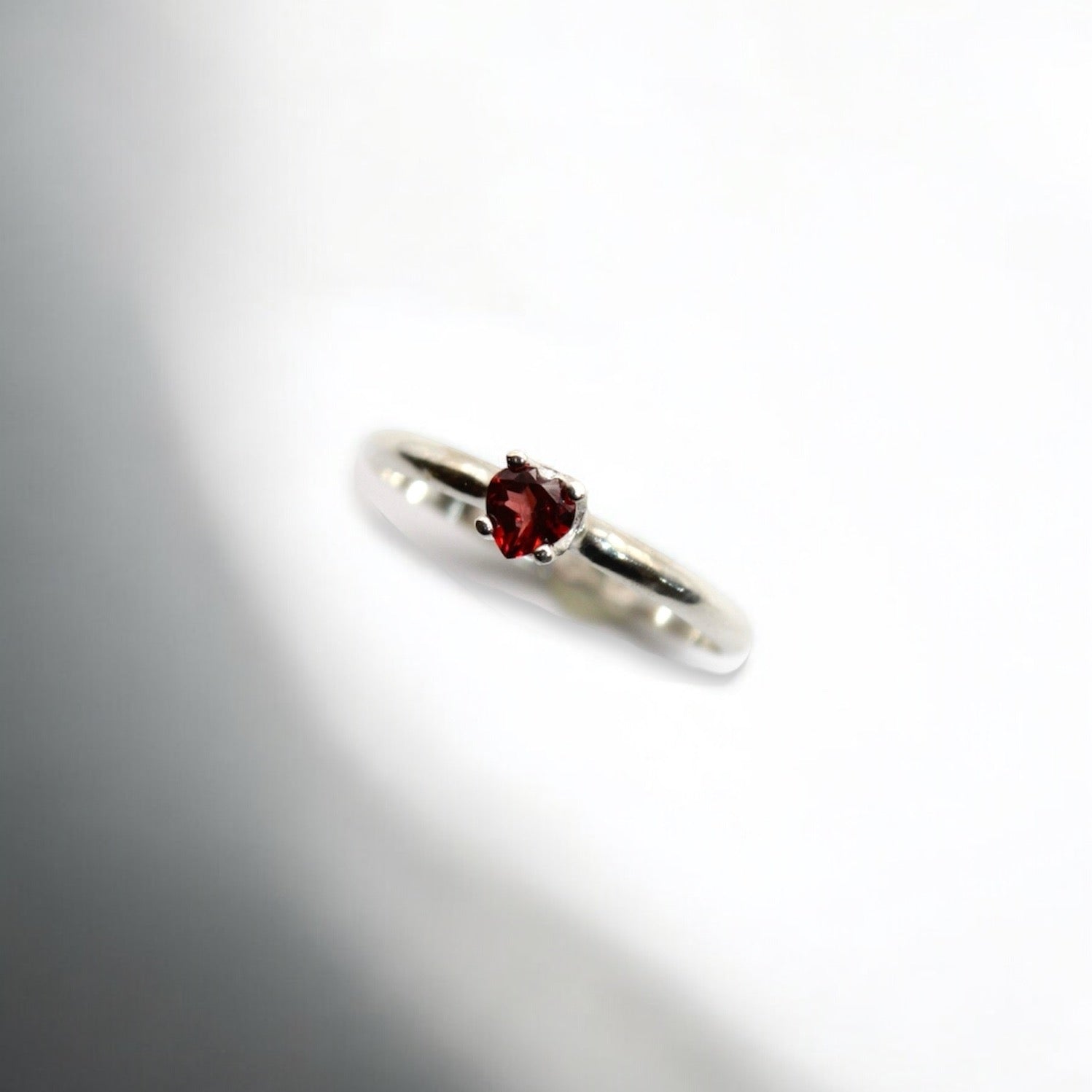 Dainty Garnet Ring