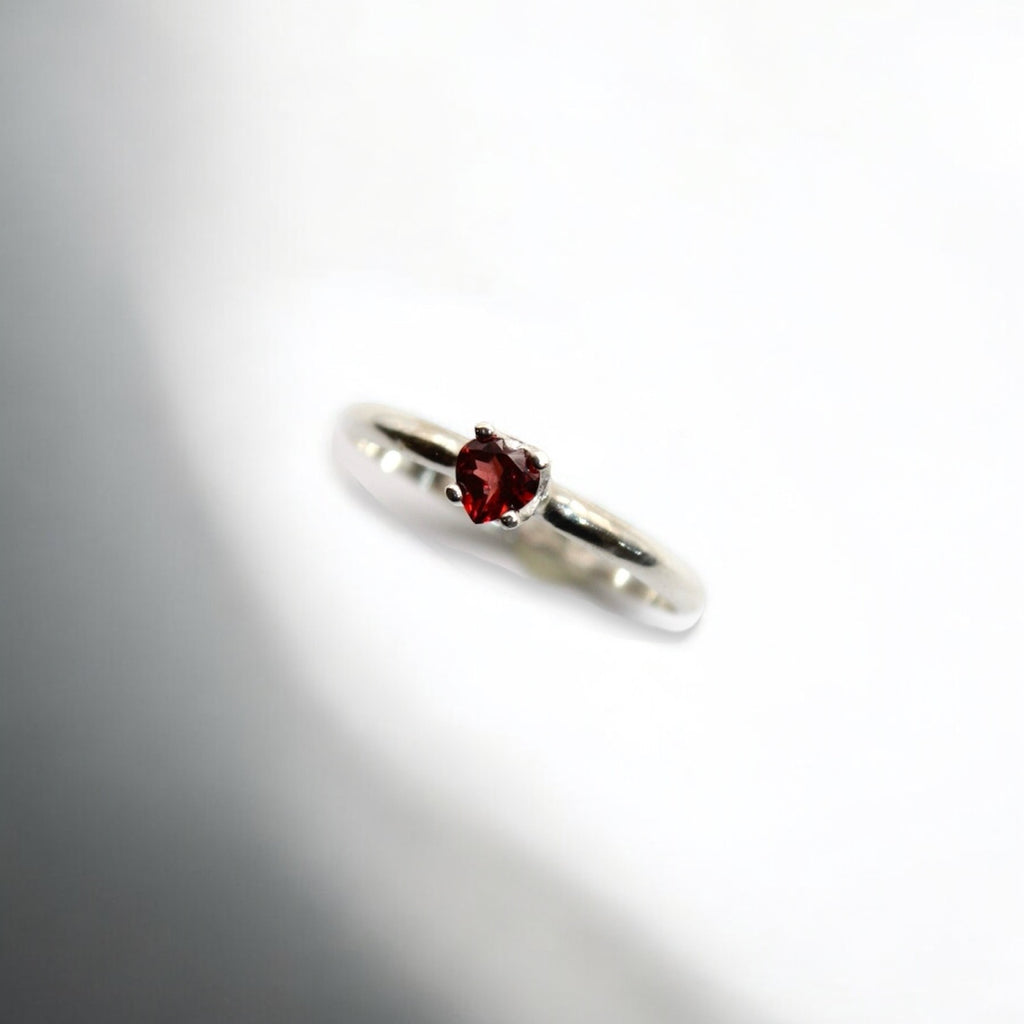 Dainty Garnet Ring
