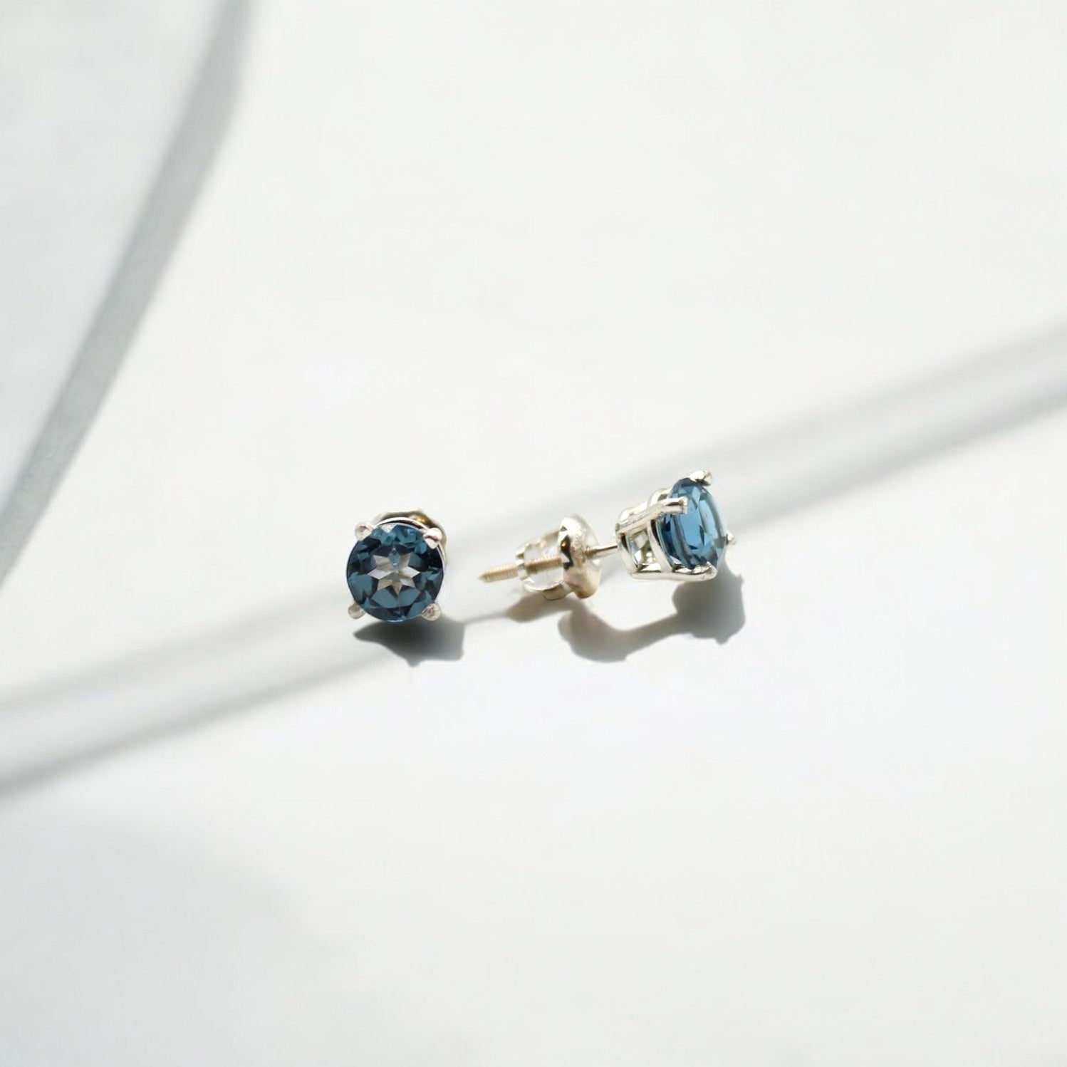 Gemstone Twist Back Studs