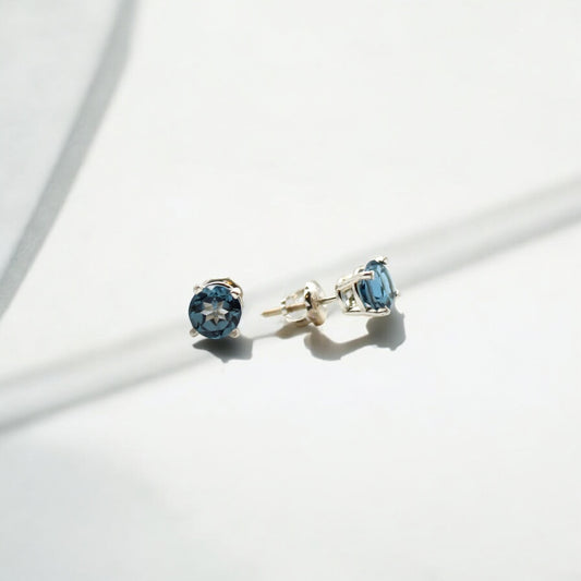 Gemstone Twist Back Studs