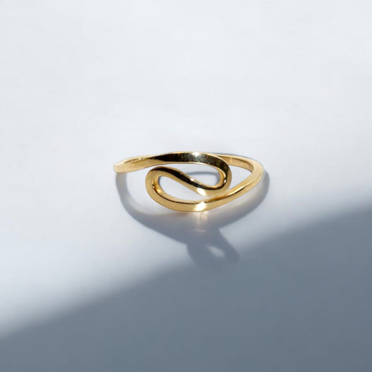 Gold Wave Ring