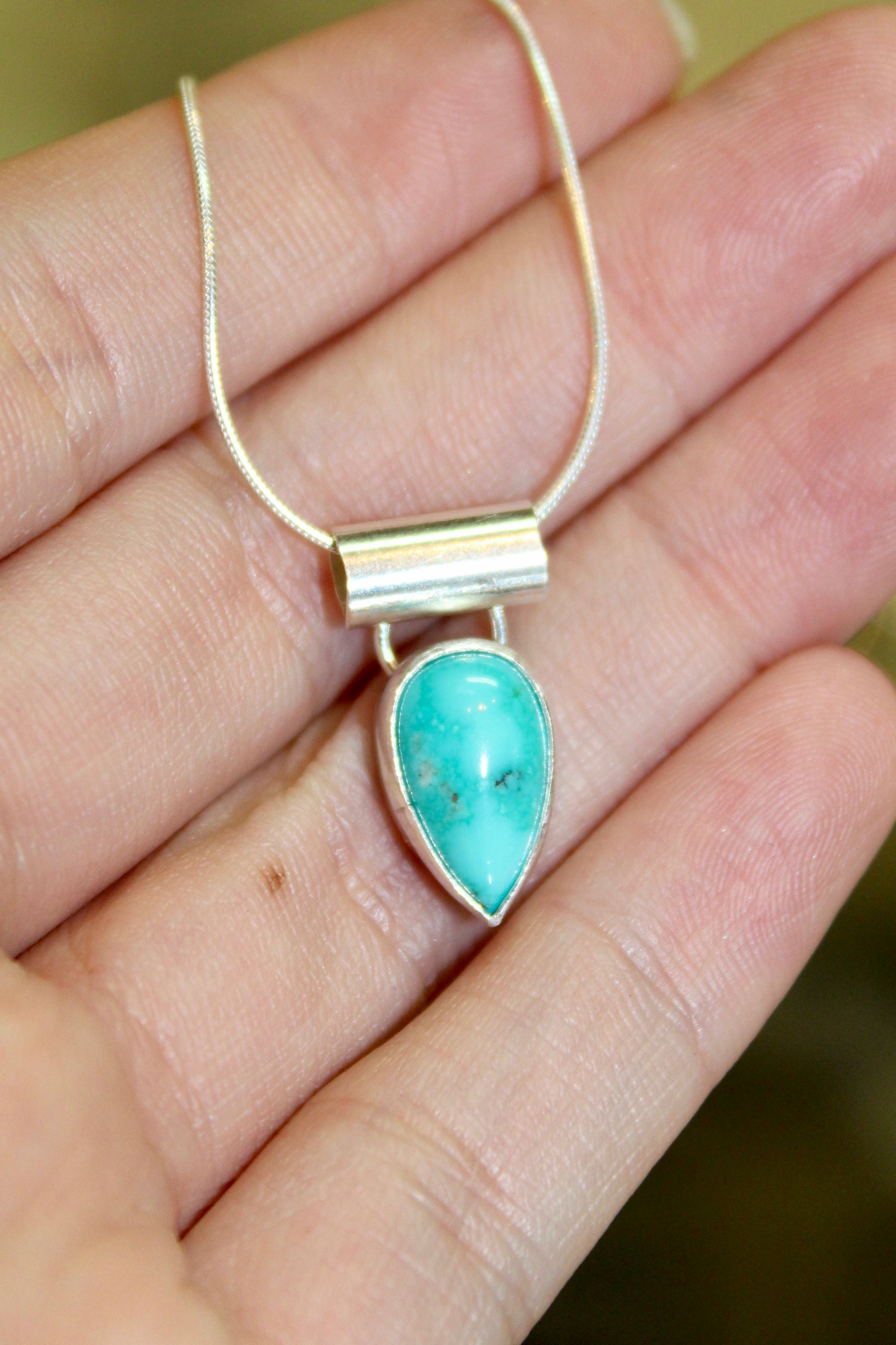 Mini Turquoise Sunset Pendant