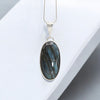 Oval Peek A Boo Labradorite Pendant