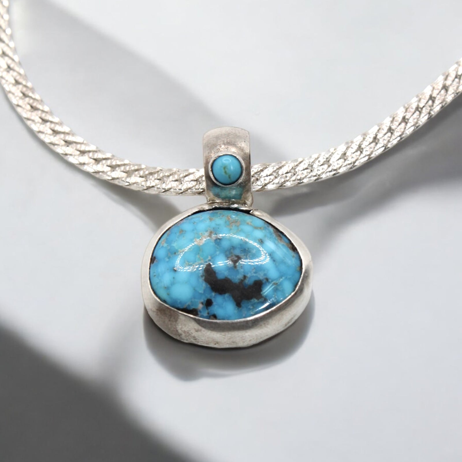 Rare Kingman Turquoise Pendant