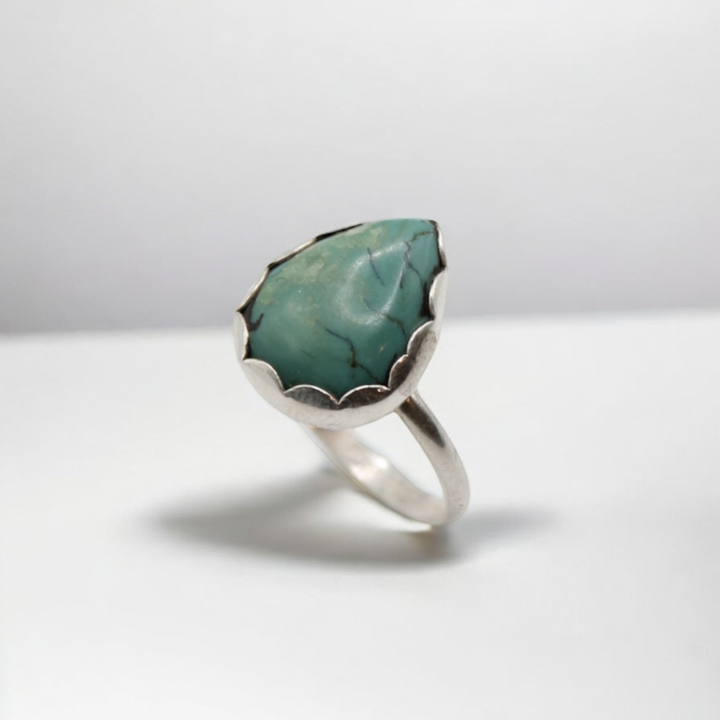 Scalloped Turquoise Ring