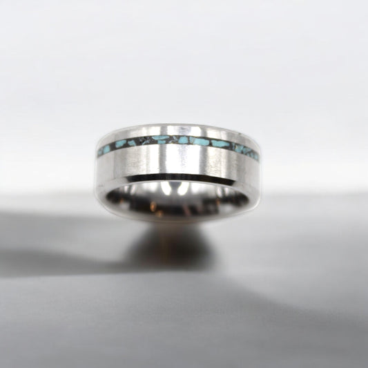 Skyline Turquoise Tungsten Ring